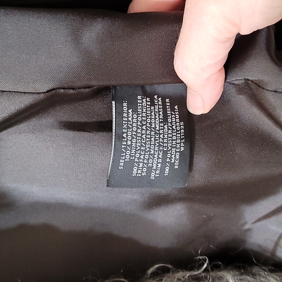 AK ANNE KLEIN | Mohair Trimmed Wool Coat - Small - Picture 6 of 9